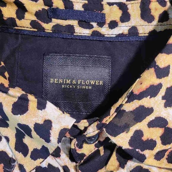 Denim & Flower Richard Singh Viscose Collection Long Sleeve Button Down Shirt - Picture 4 of 8